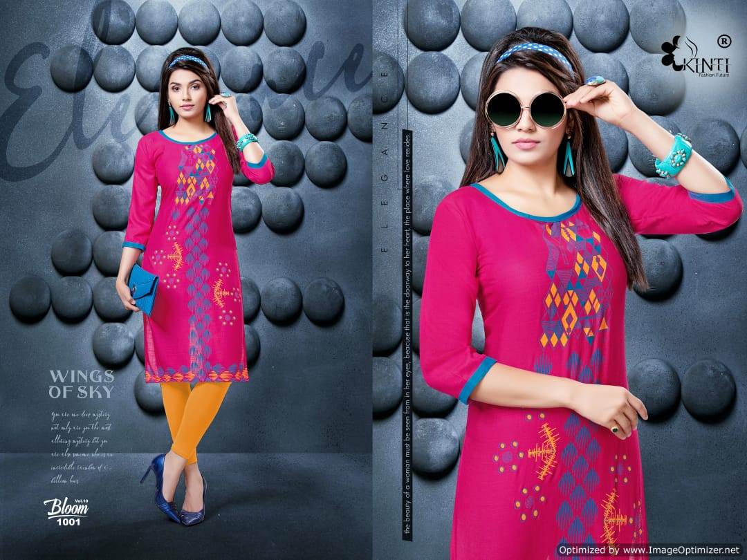 Bloom Vol 10 Kinti  Designer  Kurti Catalogue