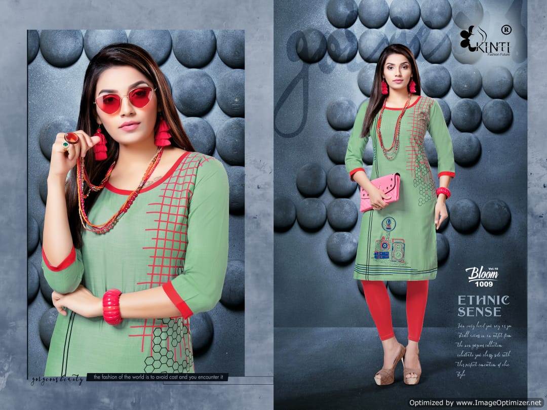 Bloom Vol 10 Kinti  Designer  Kurti Catalogue