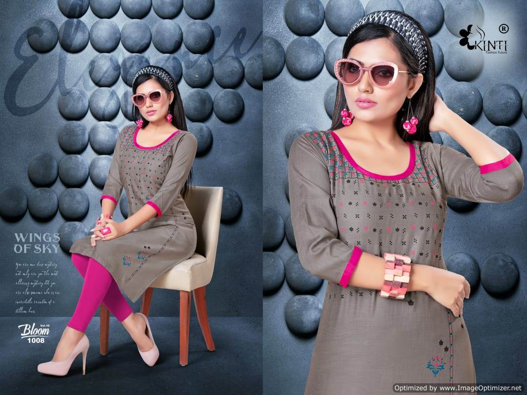 Bloom Vol 10 Kinti  Designer  Kurti Catalogue