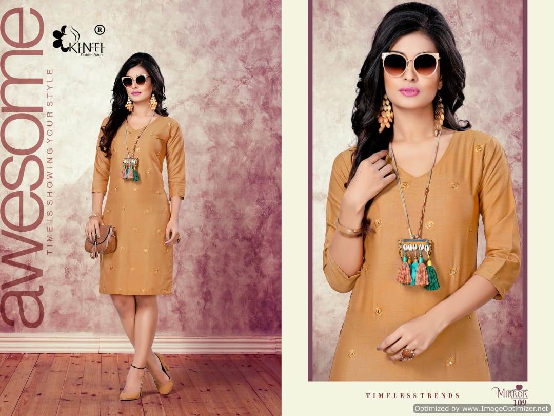 Mirror Kinti Printed Kurtis Catalogue