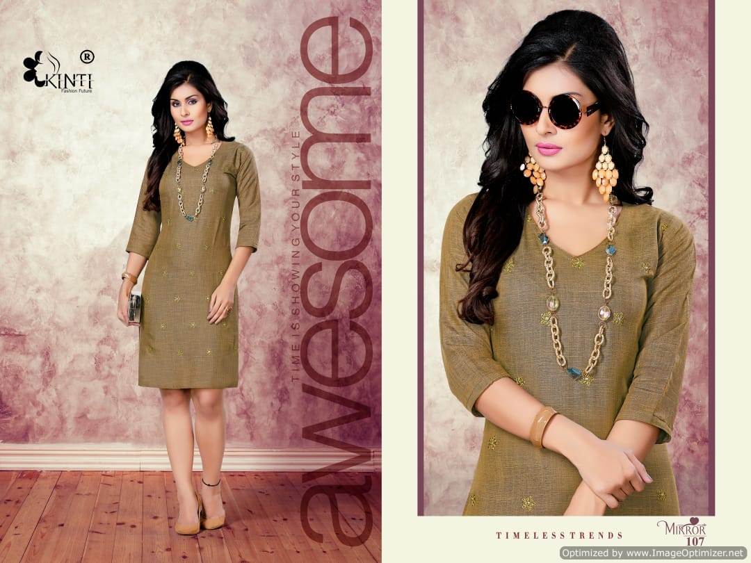 Mirror Kinti Printed Kurtis Catalogue