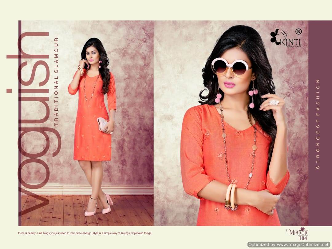Mirror Kinti Printed Kurtis Catalogue