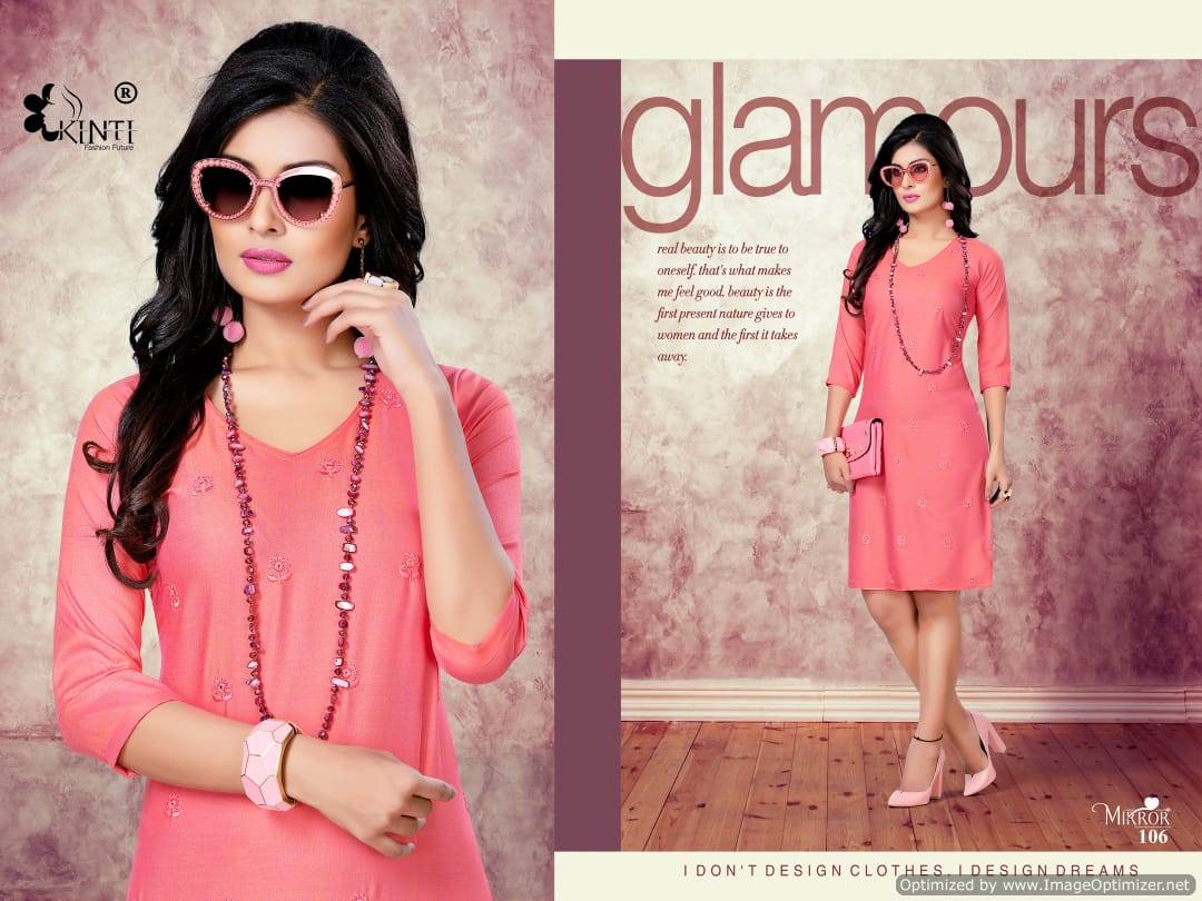 Mirror Kinti Printed Kurtis Catalogue