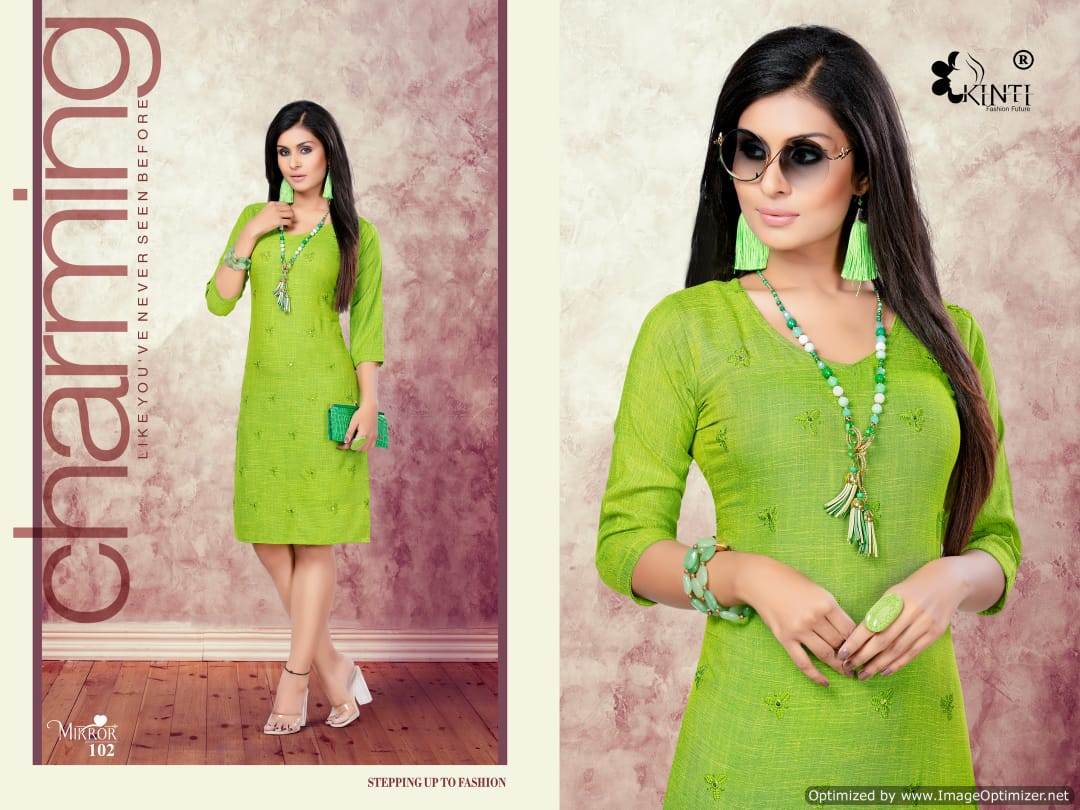 Mirror Kinti Printed Kurtis Catalogue