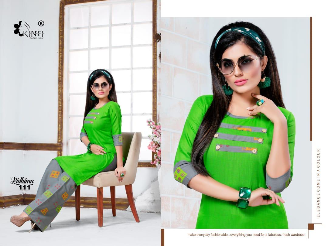 Ridhima Kinti Printed Kurti With Plazzo Catalogue