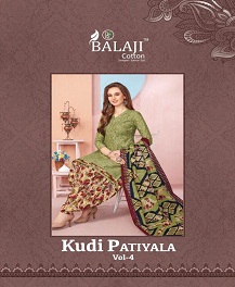 Kudi Patiyala Vol 4 By Balaji Cotton Dress Materials