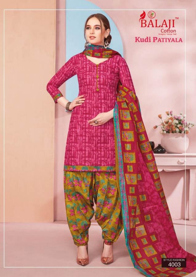 Kudi Patiyala Vol 4 By Balaji Cotton Dress Materials
