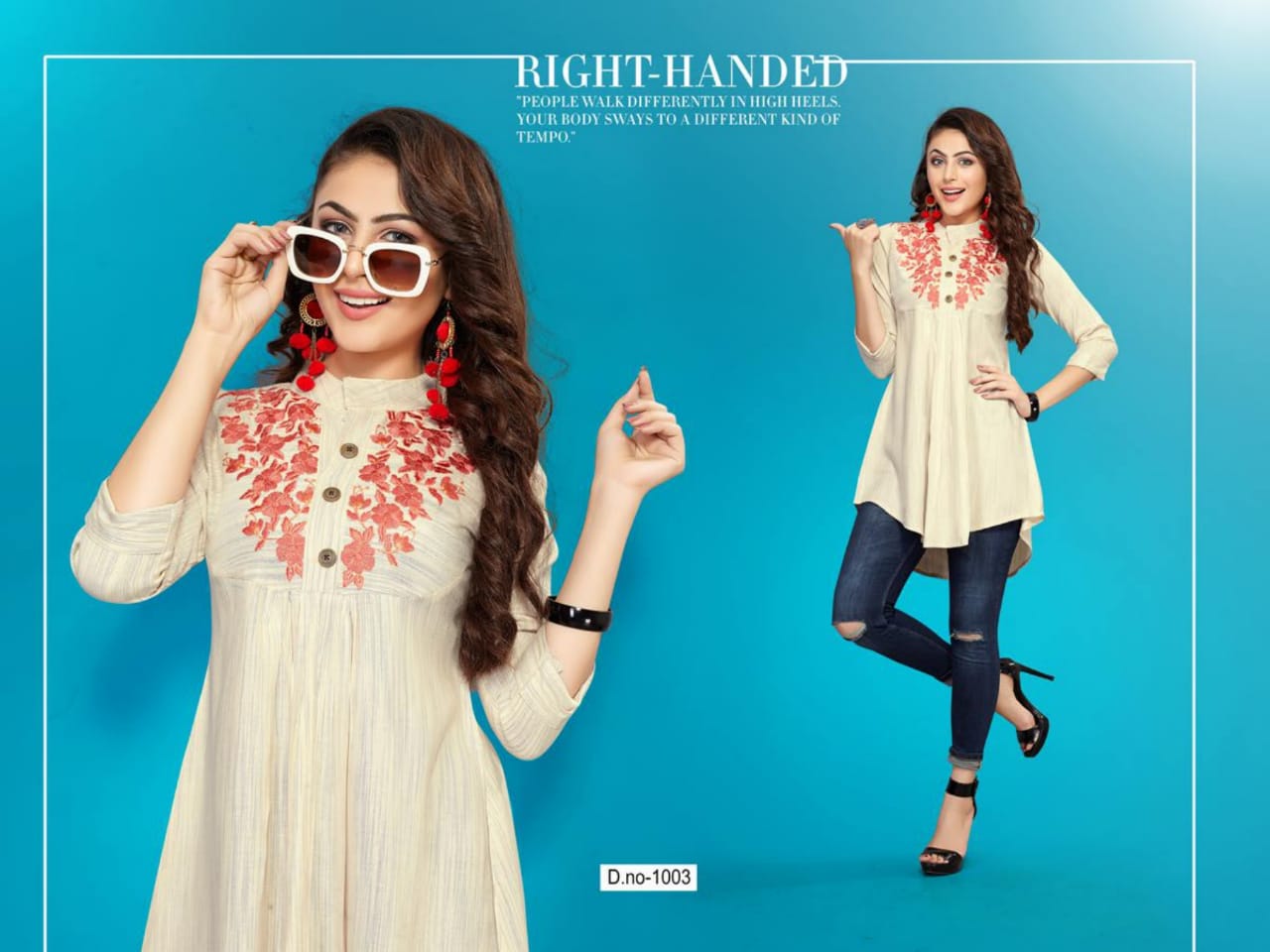 Life Style  Trendy Designe Western Top  Catalogue