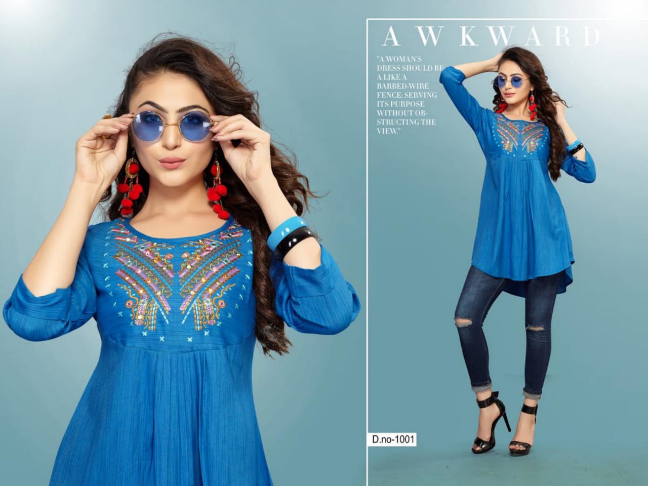 Life Style  Trendy Designe Western Top  Catalogue