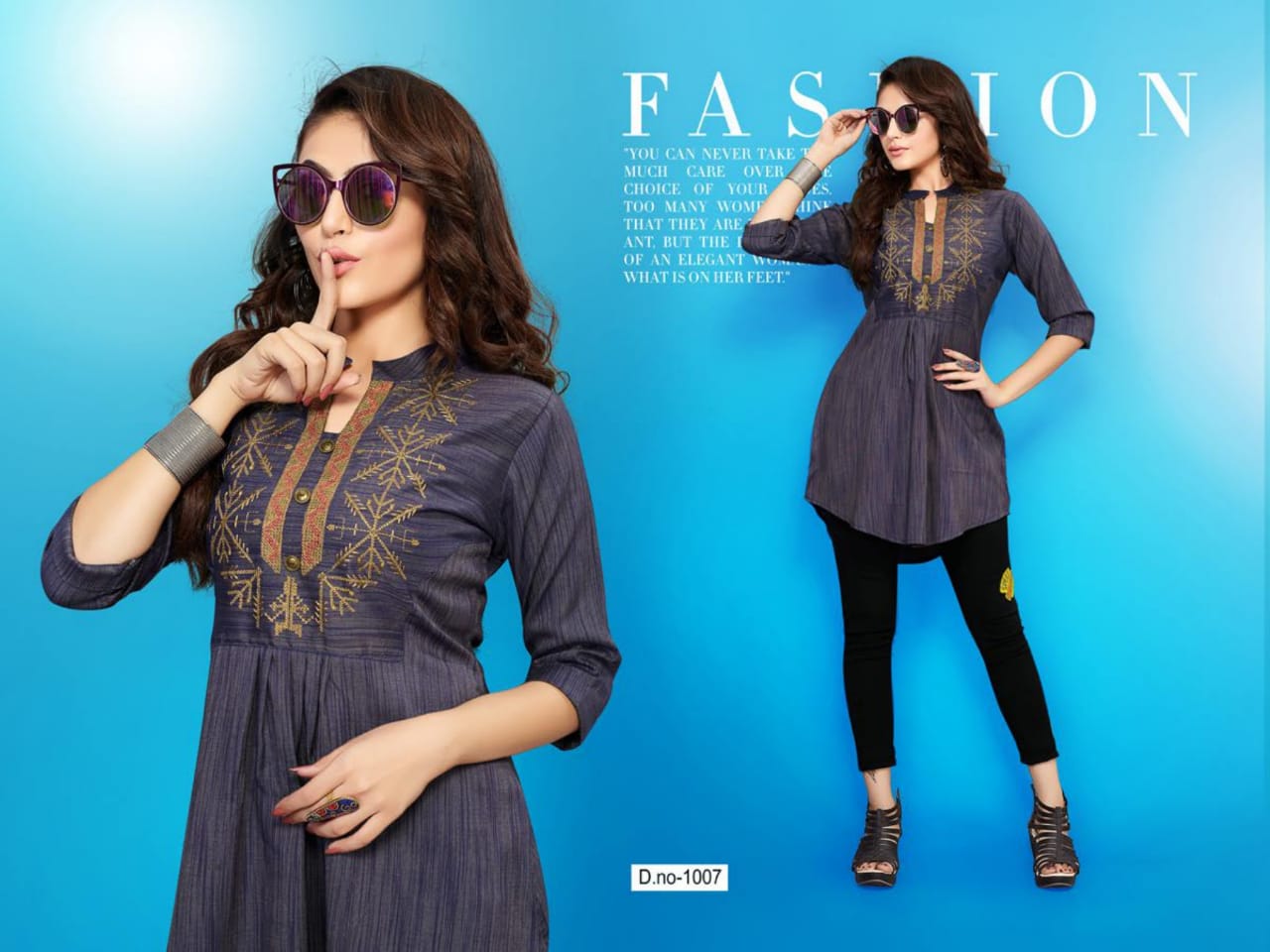 Life Style  Trendy Designe Western Top  Catalogue