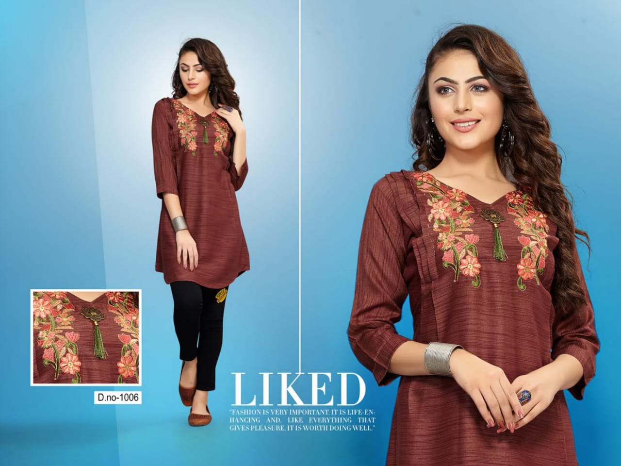 Life Style  Trendy Designe Western Top  Catalogue