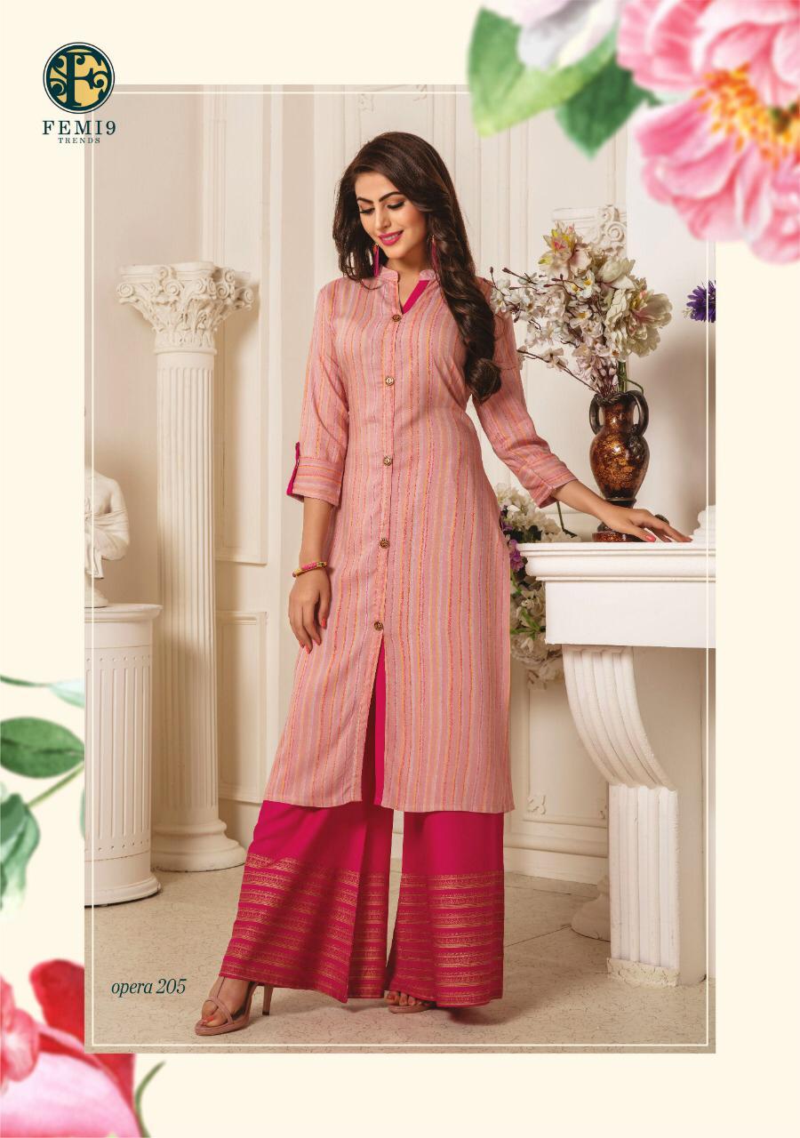 Opera Vol 2 By Trendy Fashion Kurti With Palazzo Catalogue