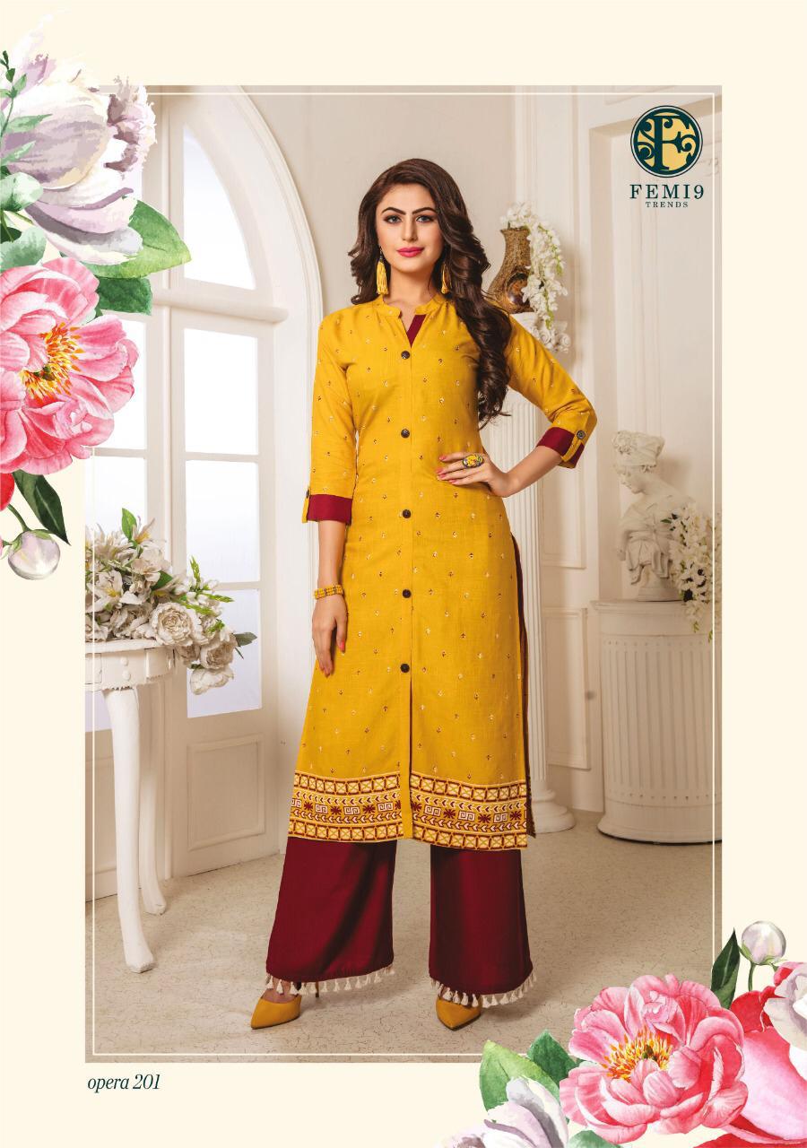 Opera Vol 2 By Trendy Fashion Kurti With Palazzo Catalogue