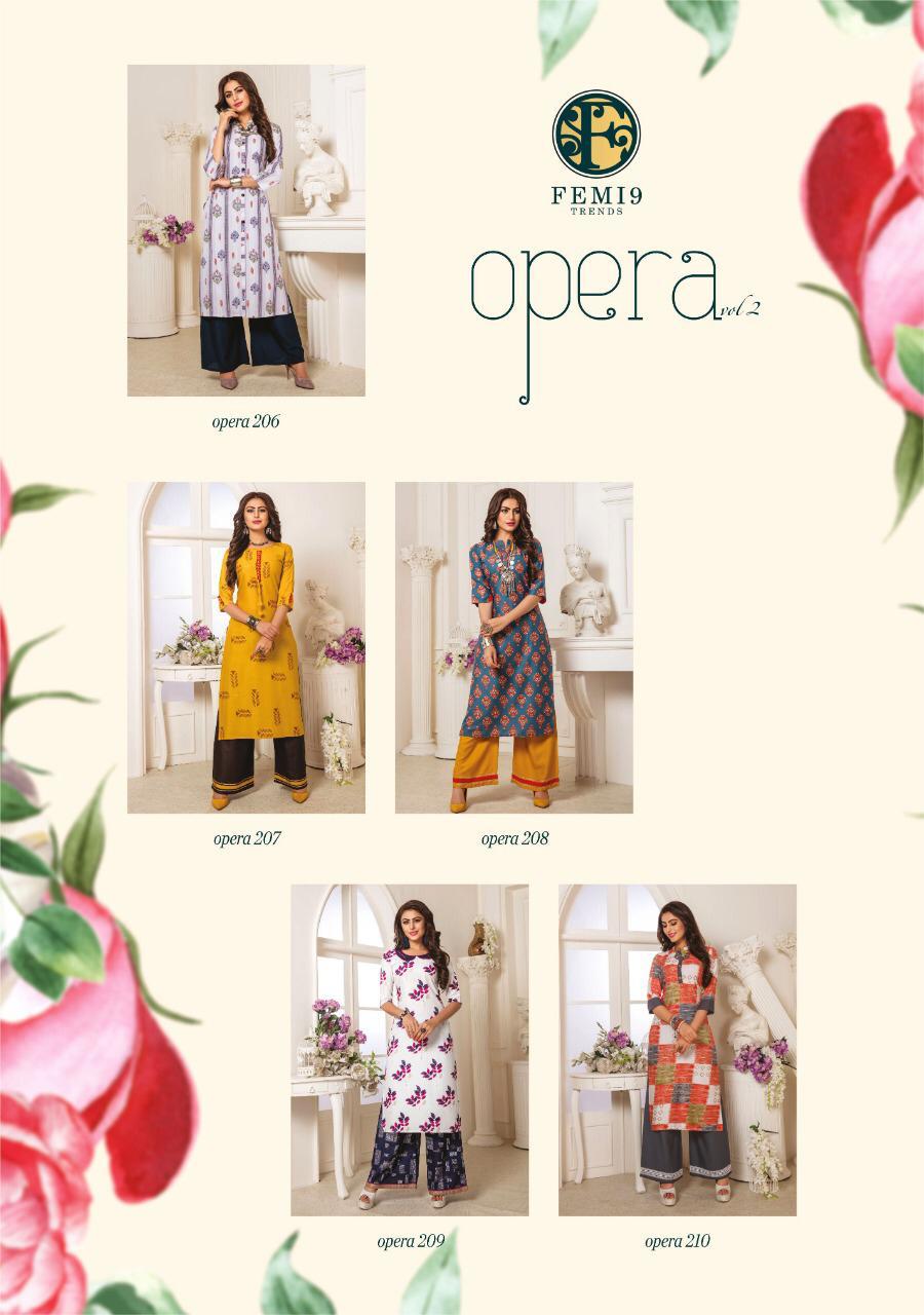 Opera Vol 2 By Trendy Fashion Kurti With Palazzo Catalogue