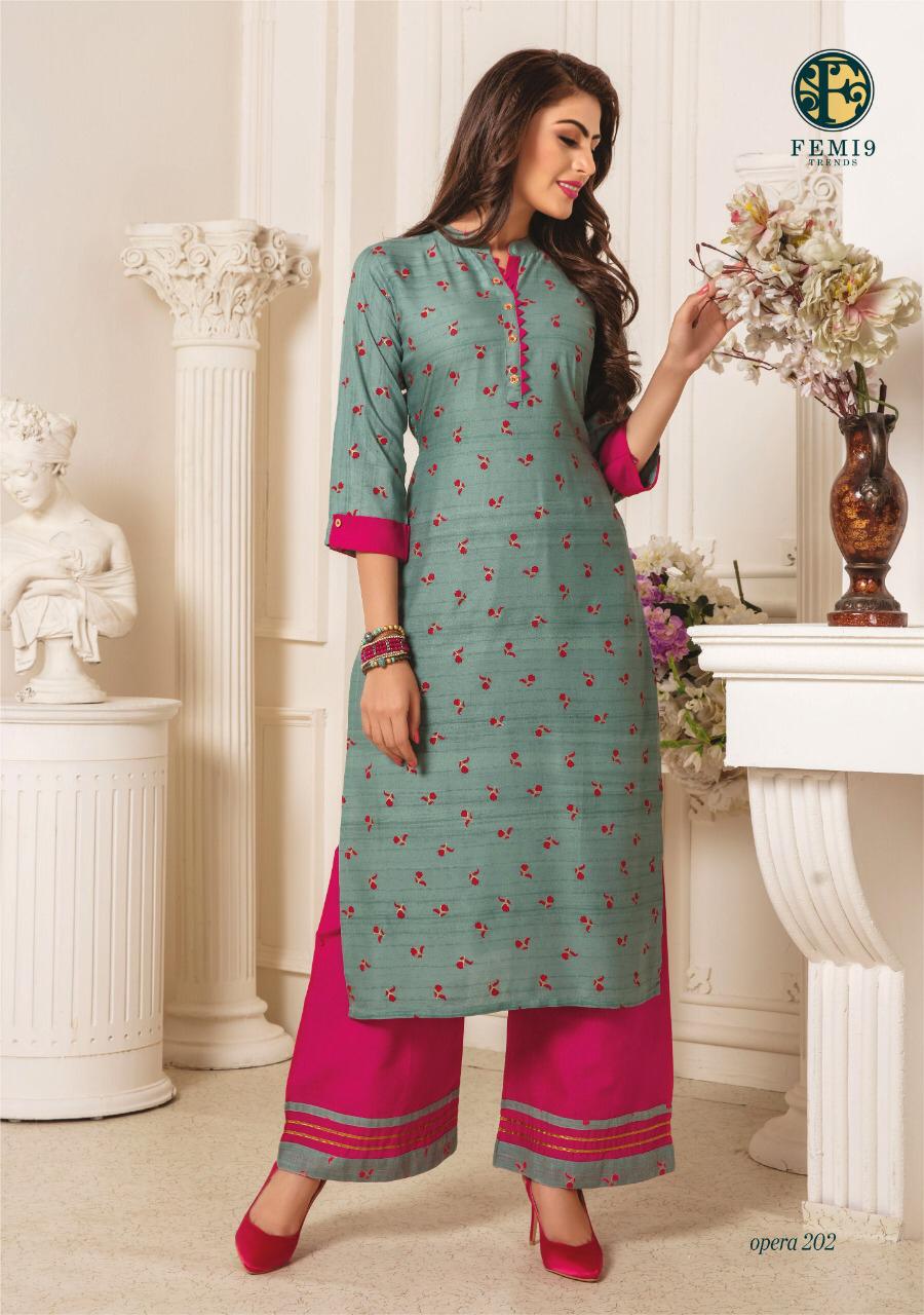 Opera Vol 2 By Trendy Fashion Kurti With Palazzo Catalogue