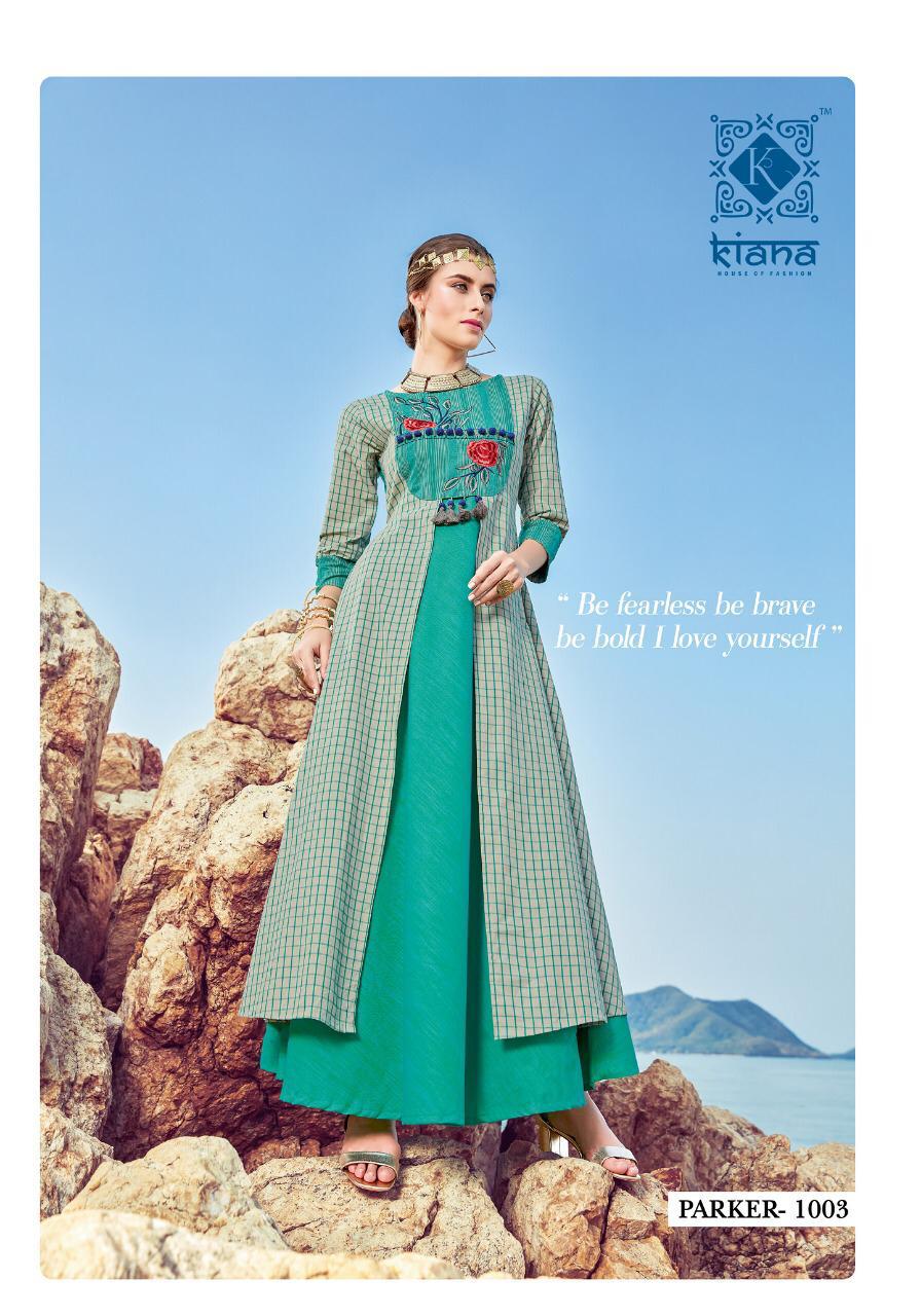 Parker By Kaina Fashion Long Party Wear Kurtis Catalogue