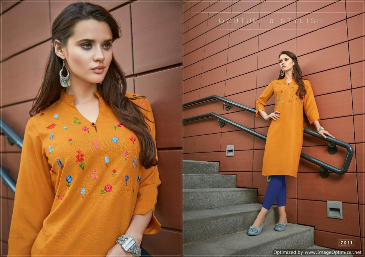 Diva Vol 7 By Poonam Designer Causal Wear Kurtis Catalogue