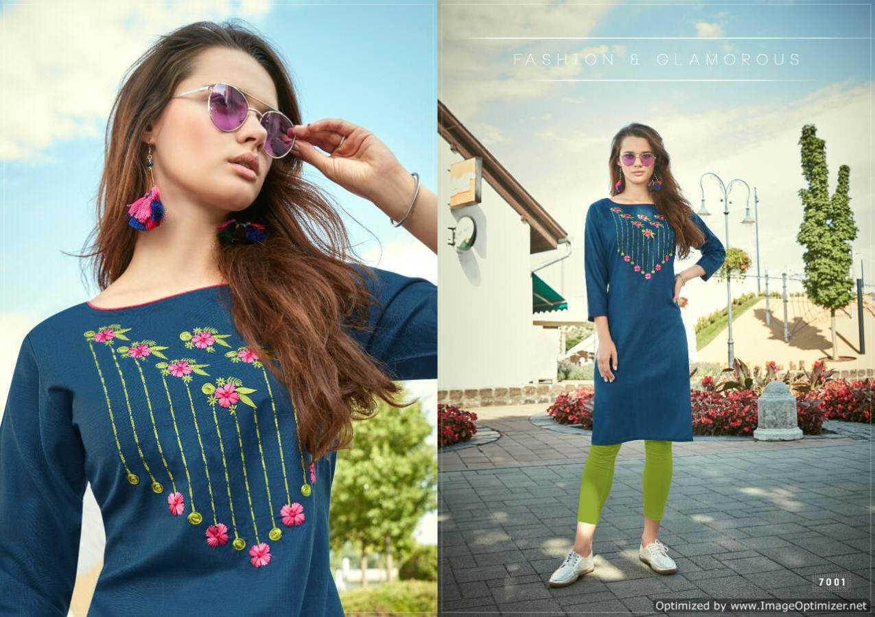 Diva Vol 7 By Poonam Designer Causal Wear Kurtis Catalogue