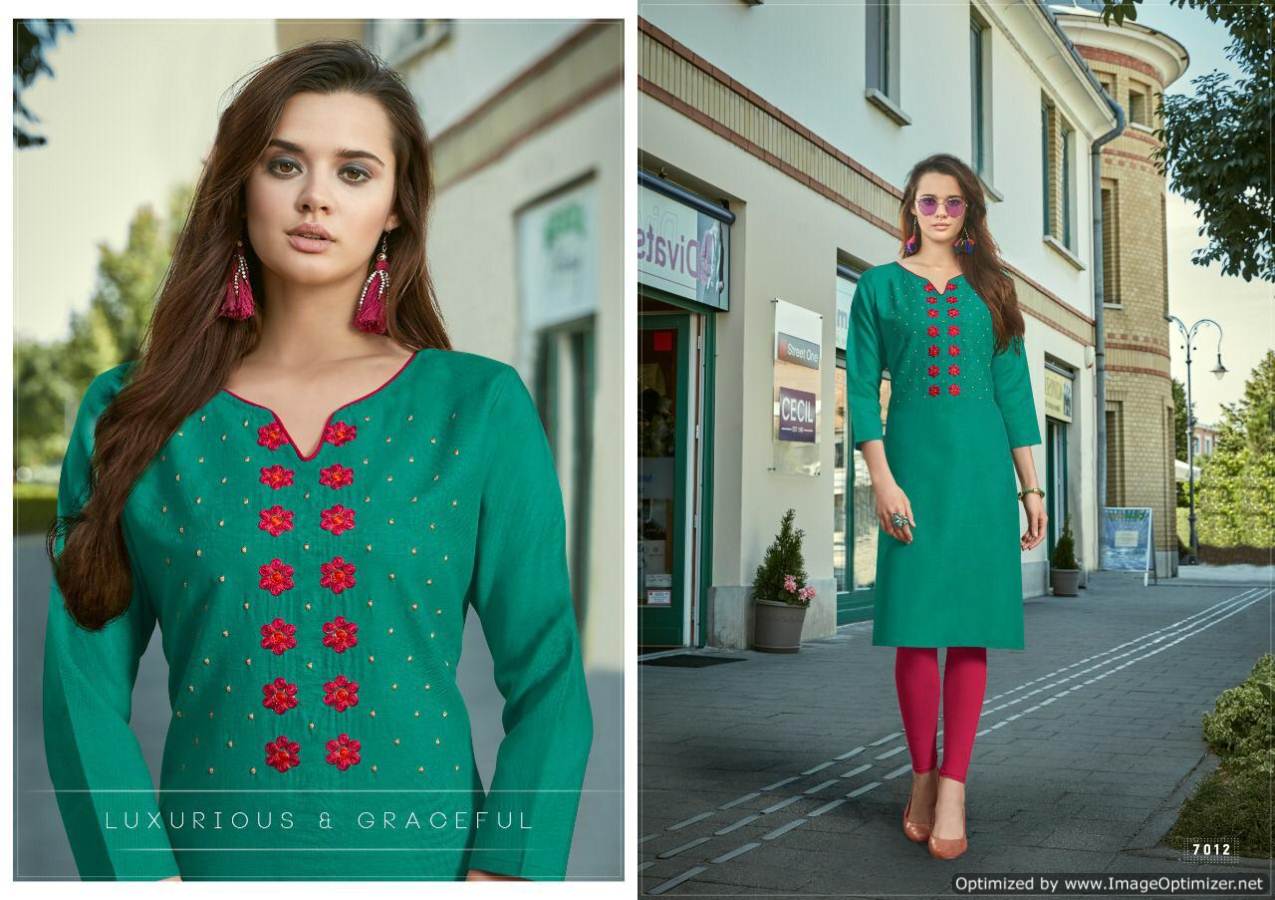 Diva Vol 7 By Poonam Designer Causal Wear Kurtis Catalogue