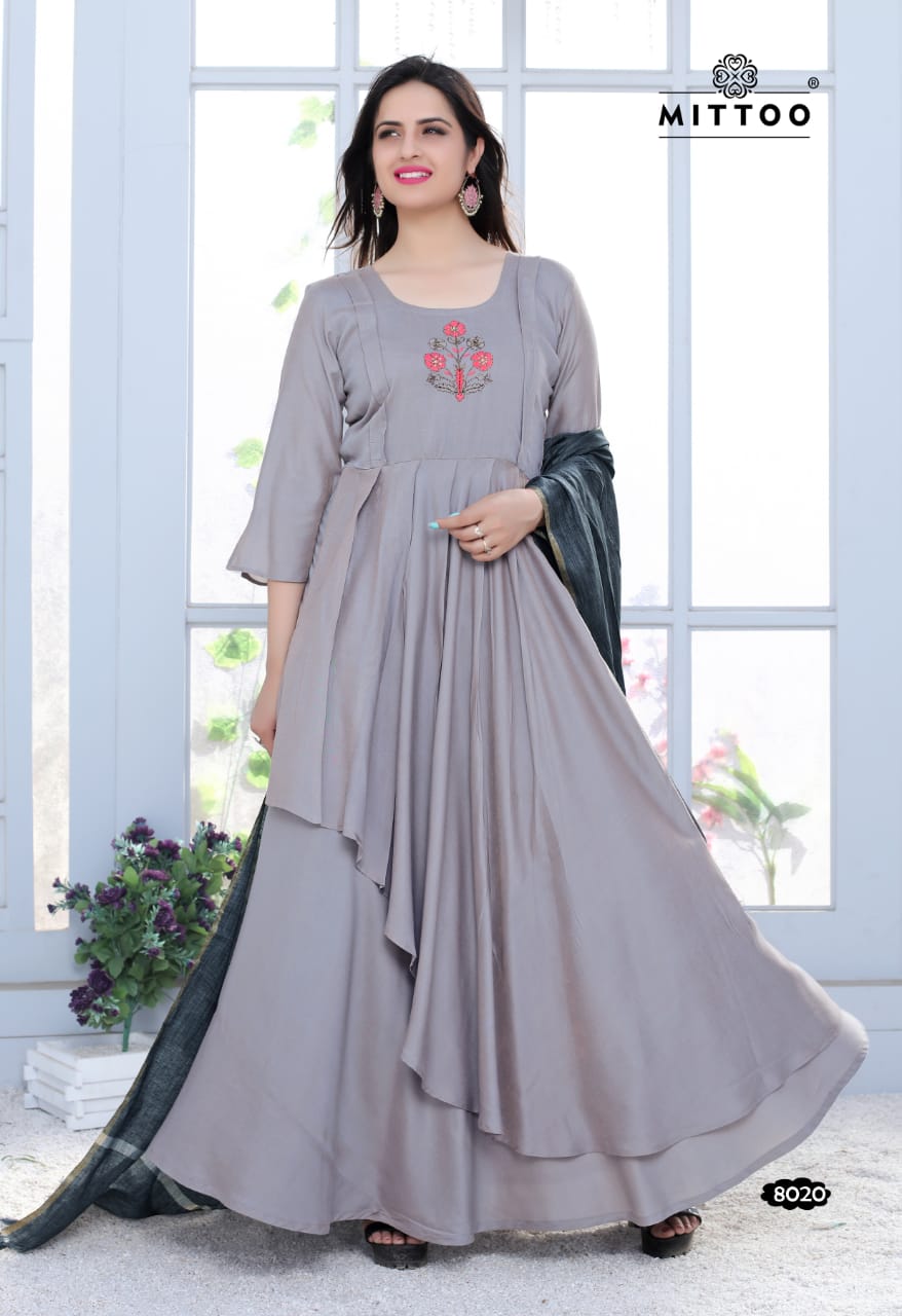 Prasang Vol 4 By Mittoo Fashion Party Wear Long Gown Catalogue