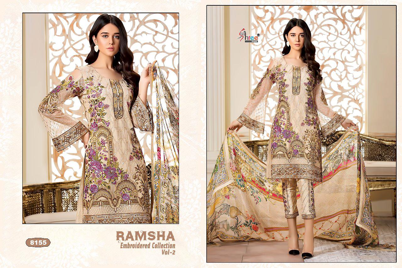 Shree Fabs By Ramsha Embroidered 2 Pakistani Salwar Suit Catalogue