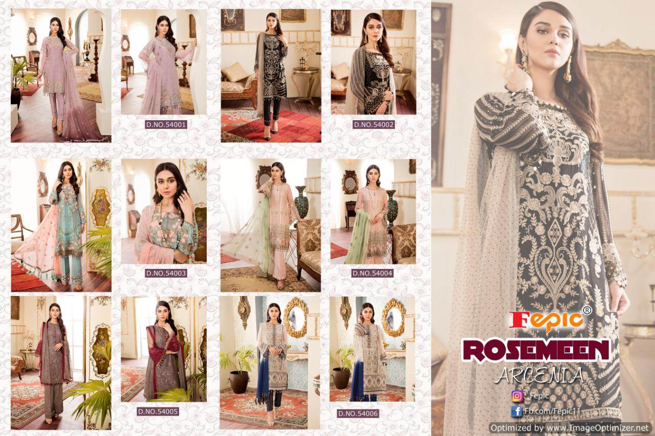 Rosemeen By Arenica Designer Pakistani Salwar Suit Catalogue