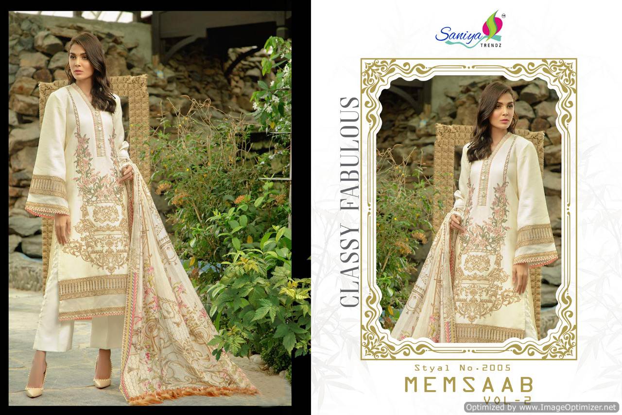 Memsaab Vol 2 By Saaniya Fashion Pakistani Salwar Suit Catalogue