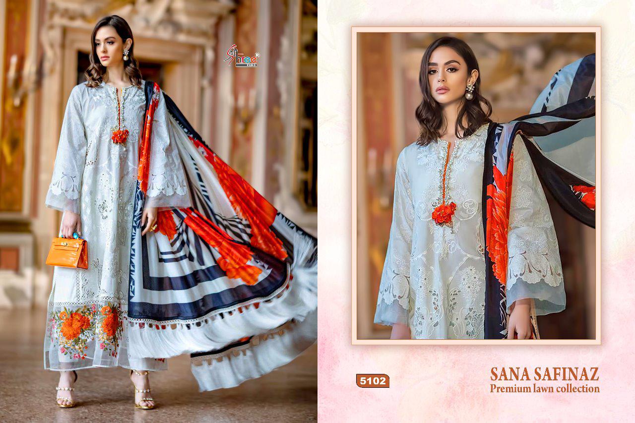 Sana Safinaz Premium Lawn By Shree Fabs Pakistani Salwar Kameez Catalogue