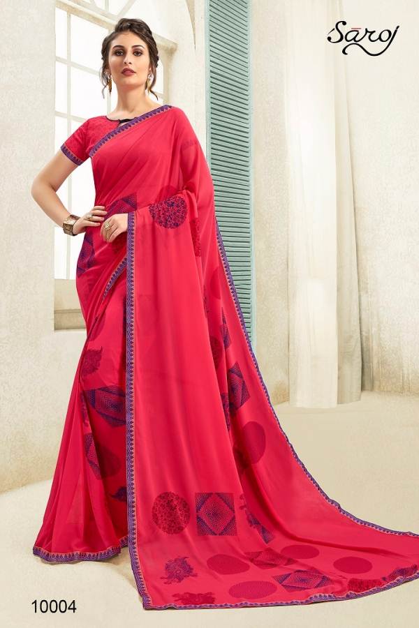 Andaaz By Saroj Georgette Sarees Catalogue