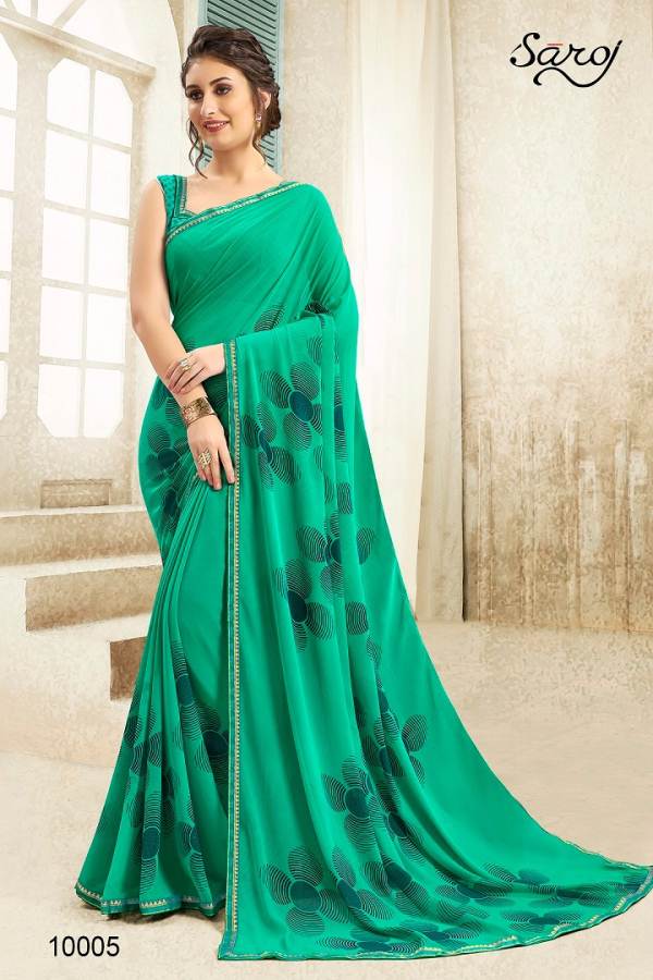 Andaaz By Saroj Georgette Sarees Catalogue
