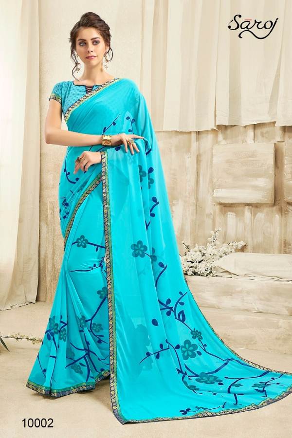 Andaaz By Saroj Georgette Sarees Catalogue