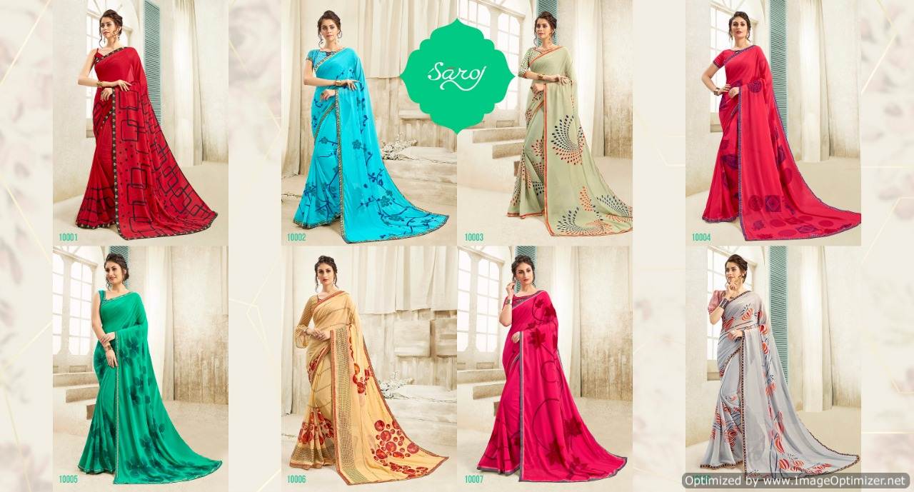 Andaaz By Saroj Georgette Sarees Catalogue