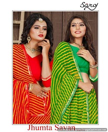 Jhumta Savan Vol 1 By Saroj Traditional Sarees Catalogue