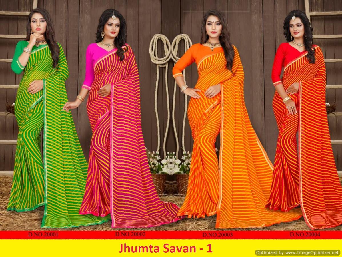 Jhumta Savan Vol 1 By Saroj Traditional Sarees Catalogue