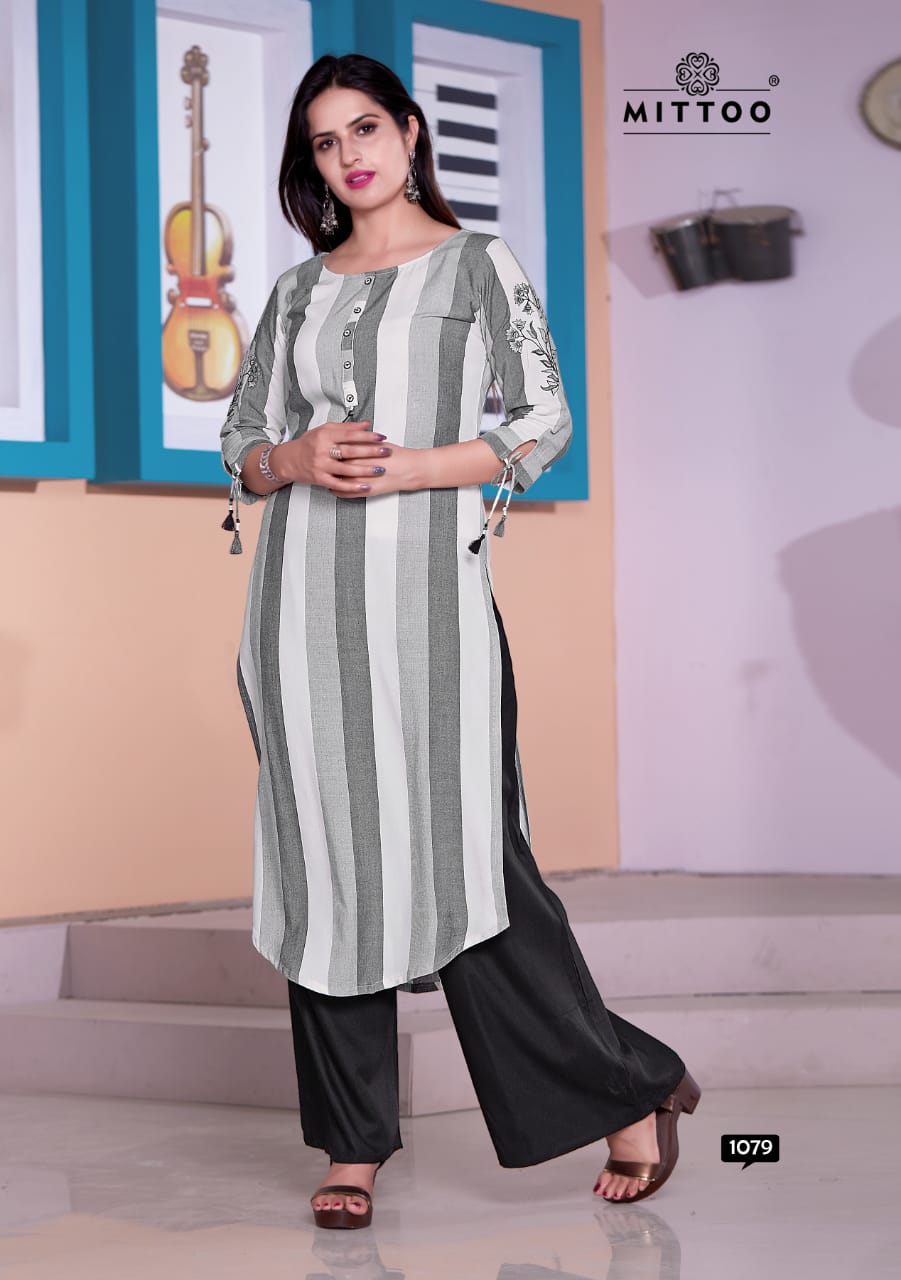 Mittoo By Saawariya Designer Kurti With Palazzo Catalogue