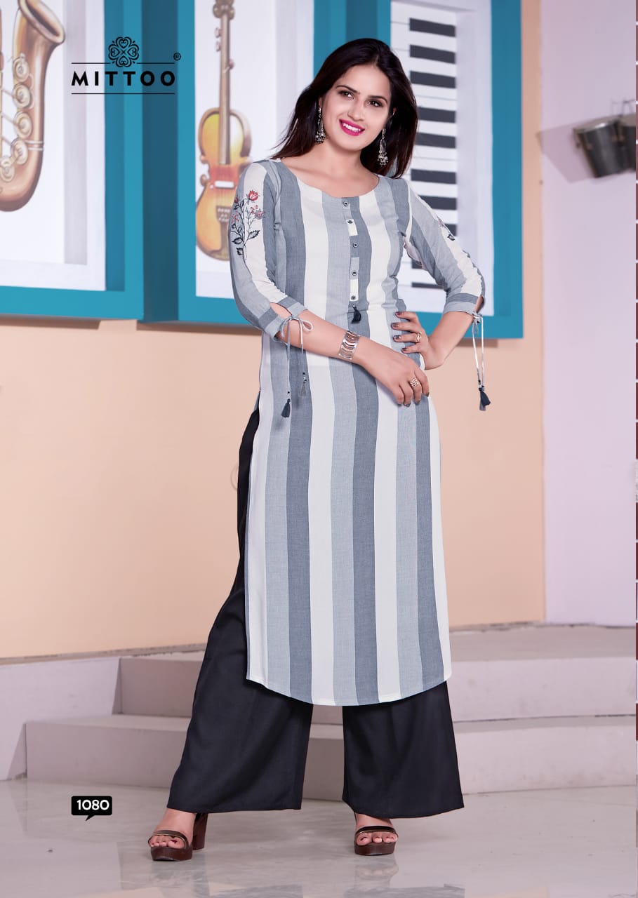 Mittoo By Saawariya Designer Kurti With Palazzo Catalogue