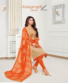 Autograph Vol 10 Shagun Cotton Dress Materials Catalogue