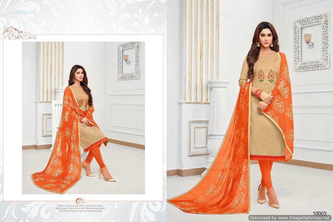 Autograph Vol 10 Shagun Cotton Dress Materials Catalogue