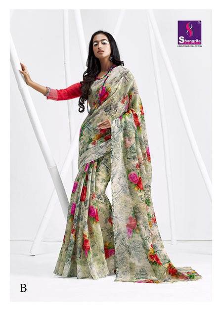 Simaaya Cotton Vol 2 Shangrila Linen Printed Sarees Catalogue