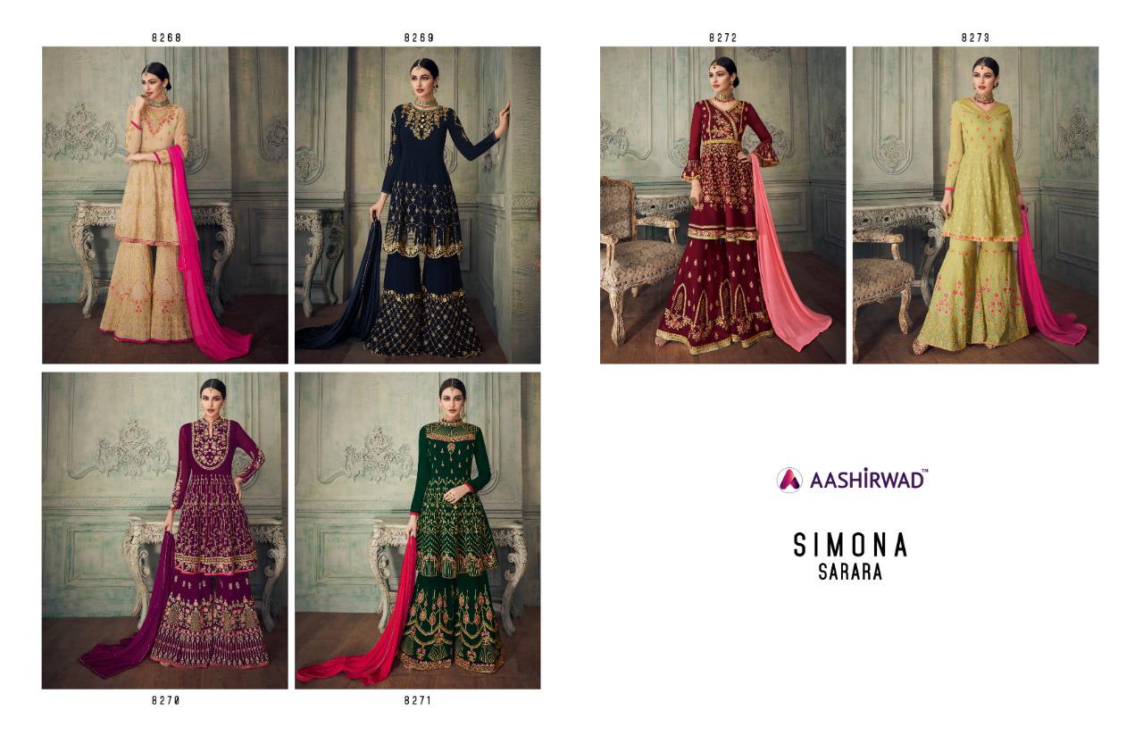 Simona Sharara By Aashirwad Designer Sharara Collection