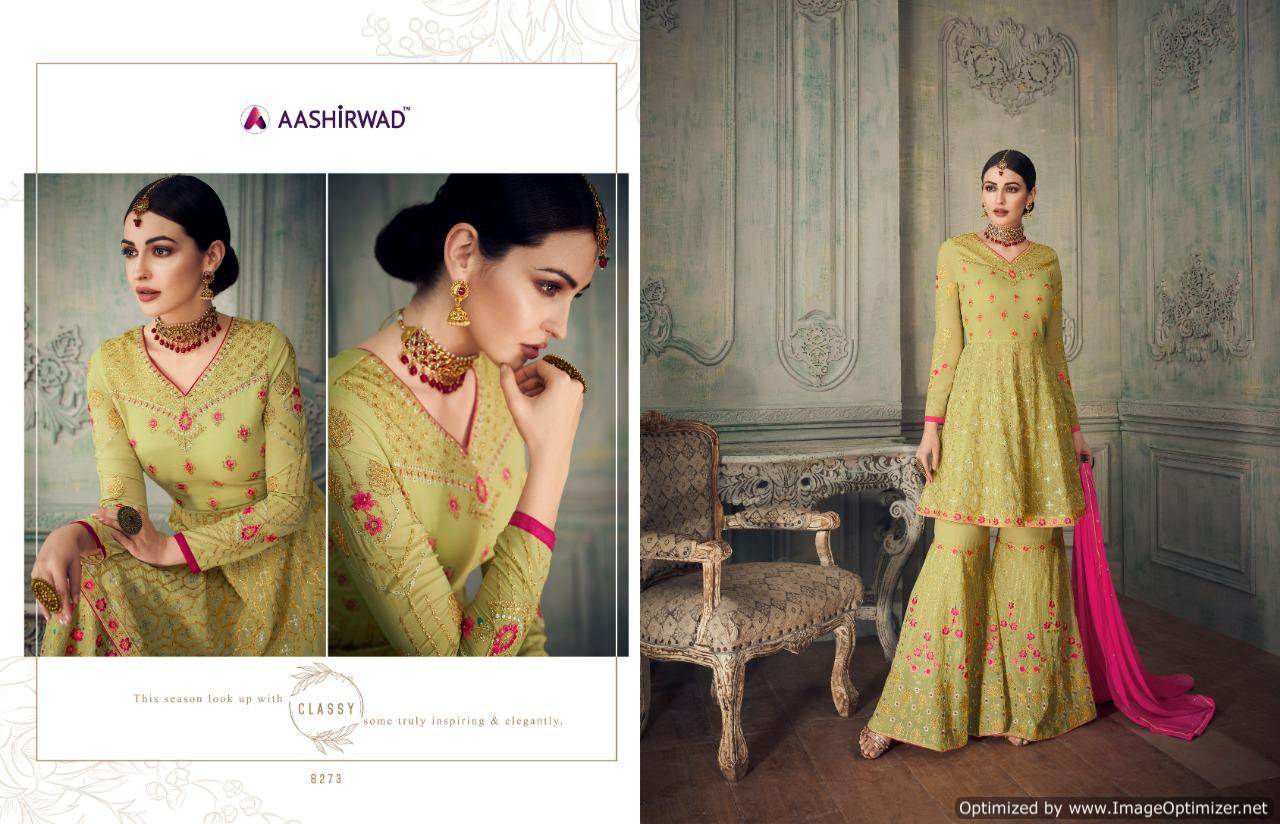Simona Sharara By Aashirwad Designer Sharara Collection