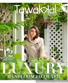 Luxury Handloom Jacquard Tawakkal Pakistani Salwar Suits Catalogue