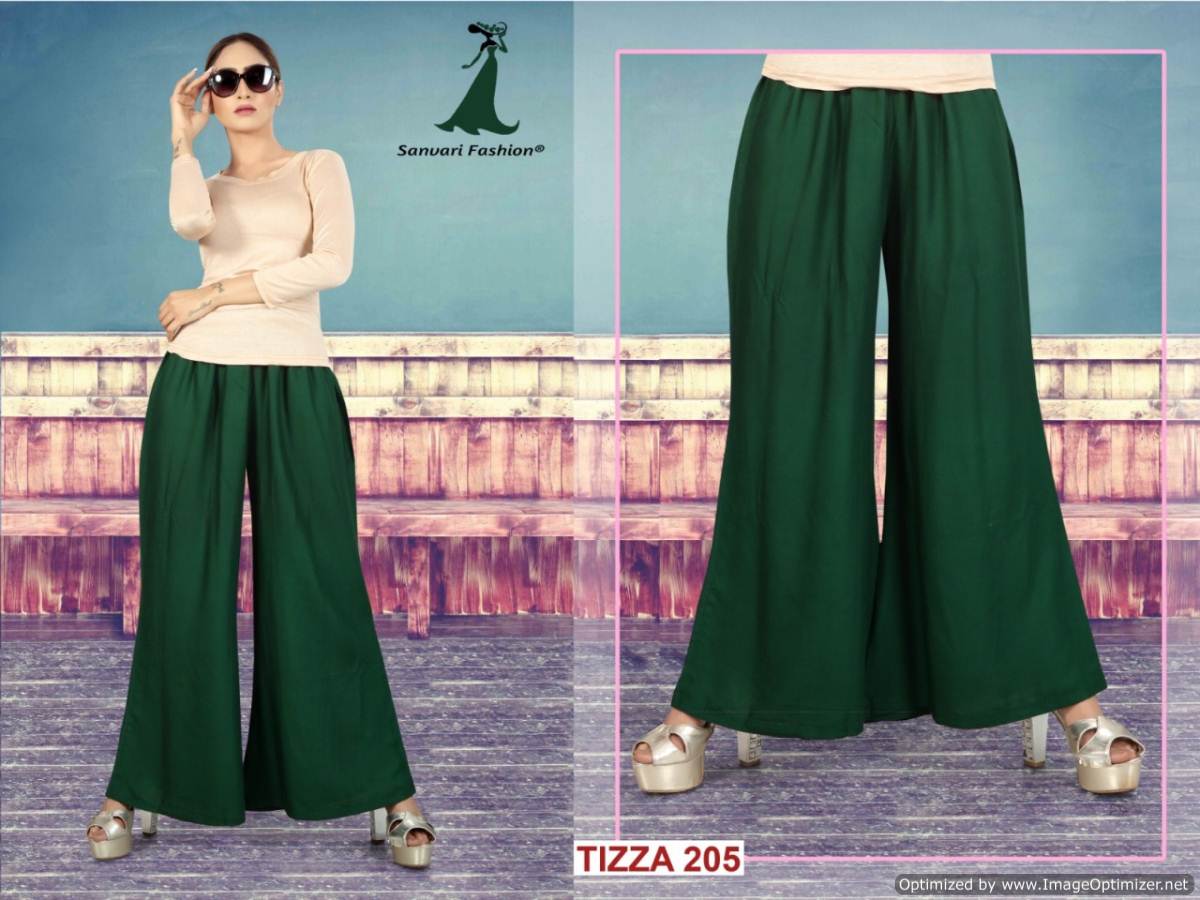 Tizza Palazzo Vol 2 By Sanavri Fashion Plain Palazzo Catalogue
