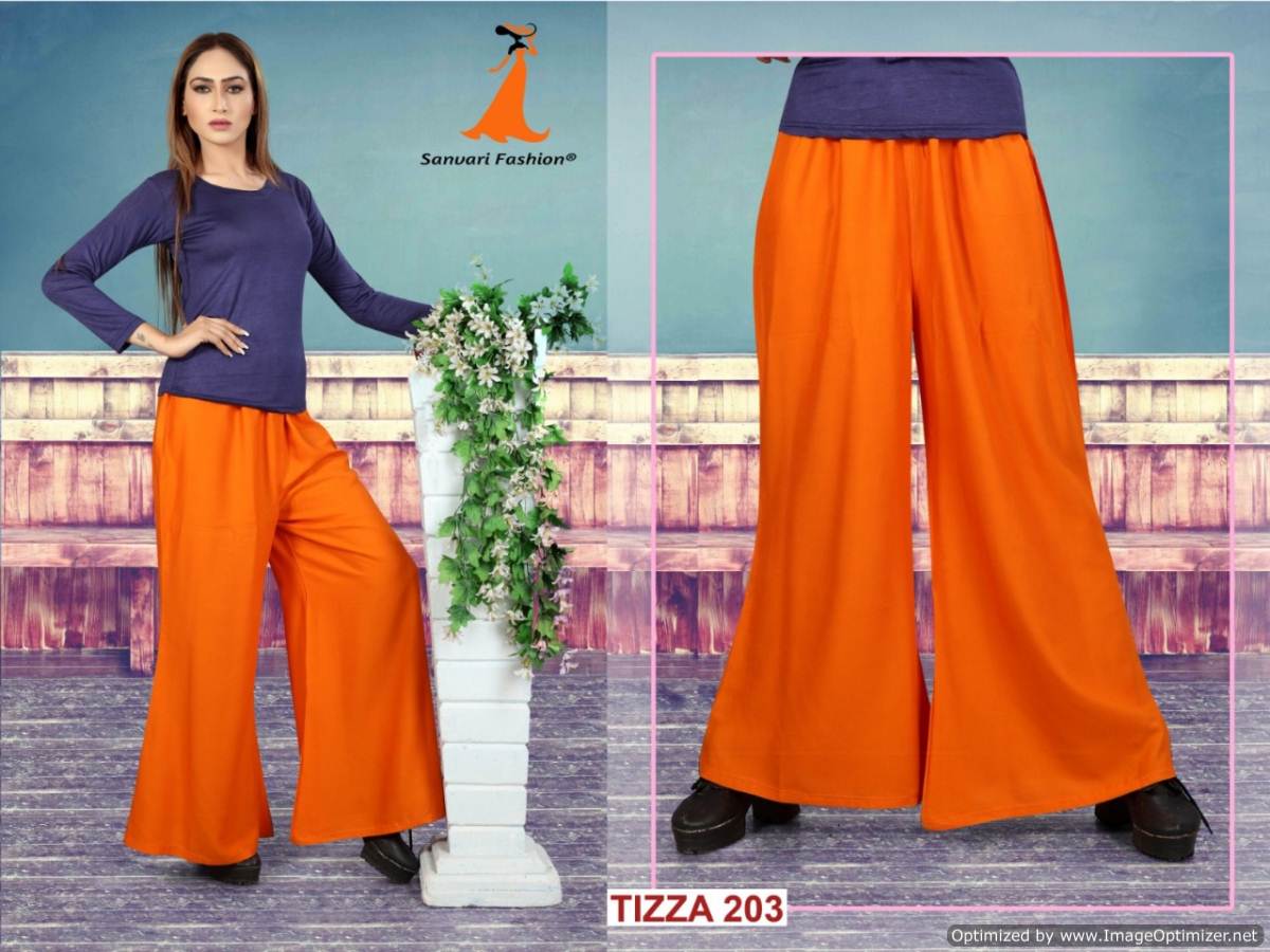 Tizza Palazzo Vol 2 By Sanavri Fashion Plain Palazzo Catalogue