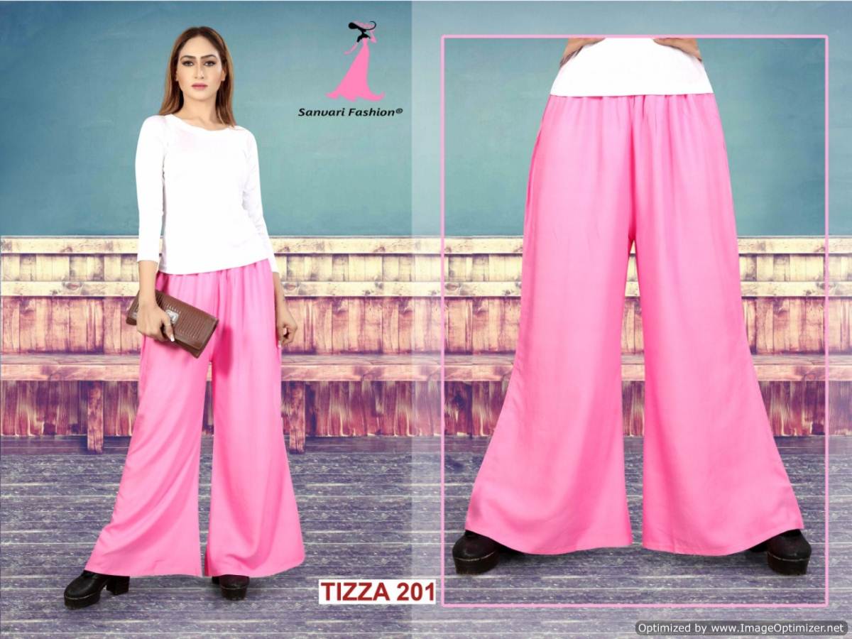 Tizza Palazzo Vol 2 By Sanavri Fashion Plain Palazzo Catalogue