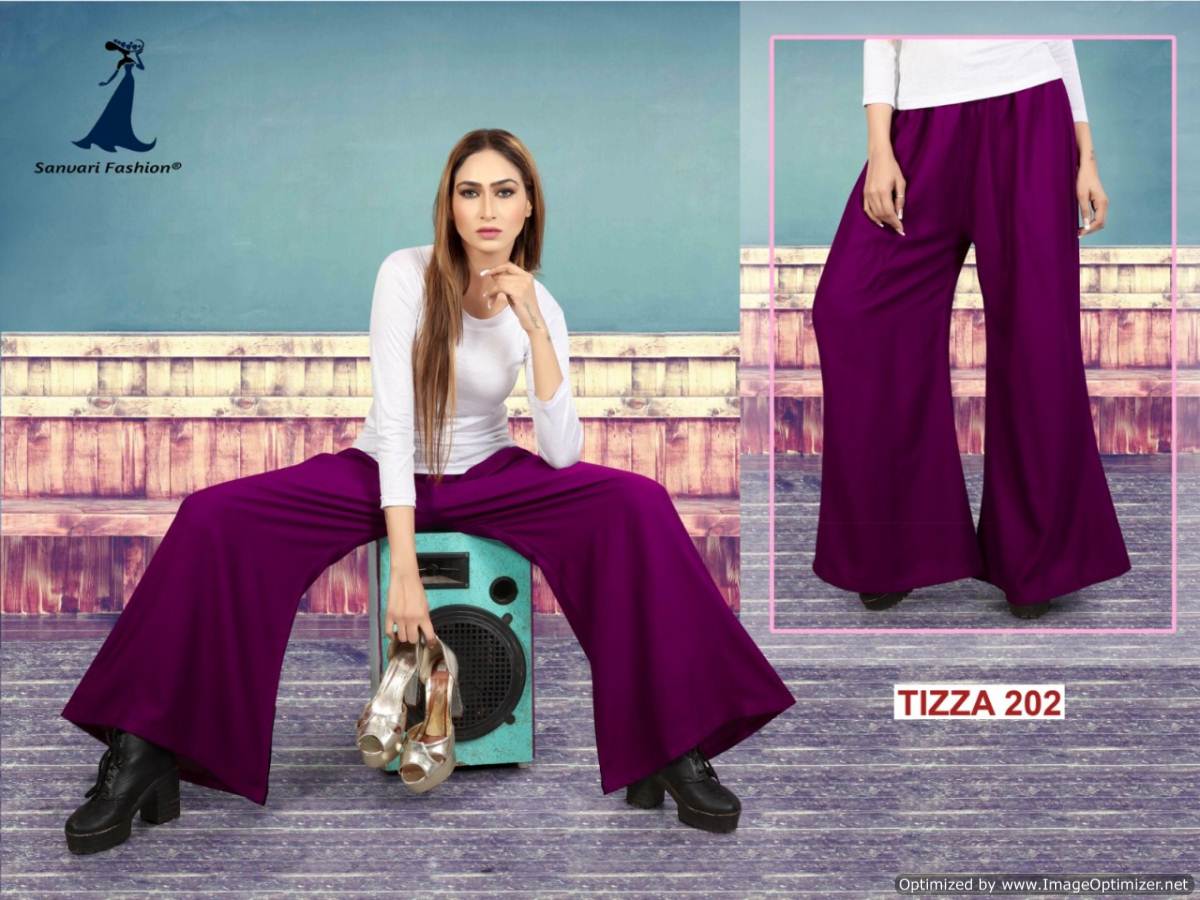 Tizza Palazzo Vol 2 By Sanavri Fashion Plain Palazzo Catalogue