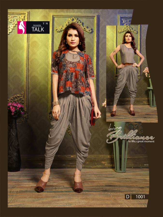 Vardan Navya Vol  15 By Fashion Talk Printed Kurti With Patiyala Catalogue
