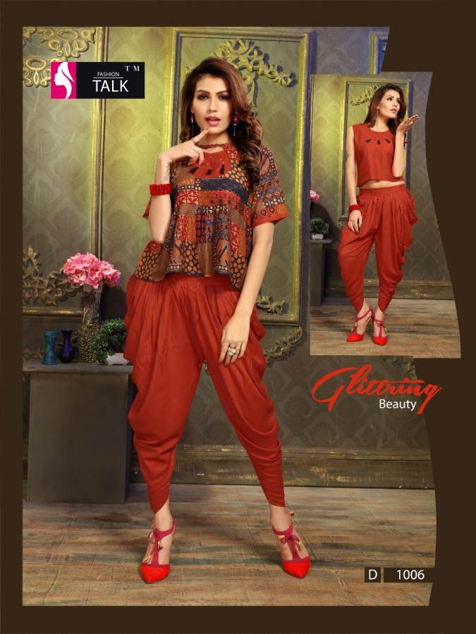 Vardan Navya Vol  15 By Fashion Talk Printed Kurti With Patiyala Catalogue