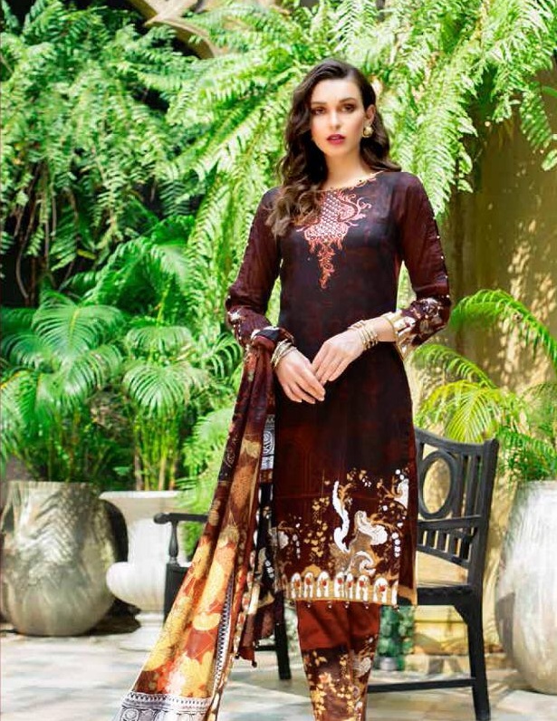 Monsoon Karachi Vol 2 By Nafisa Printed Cotton Dress Material.