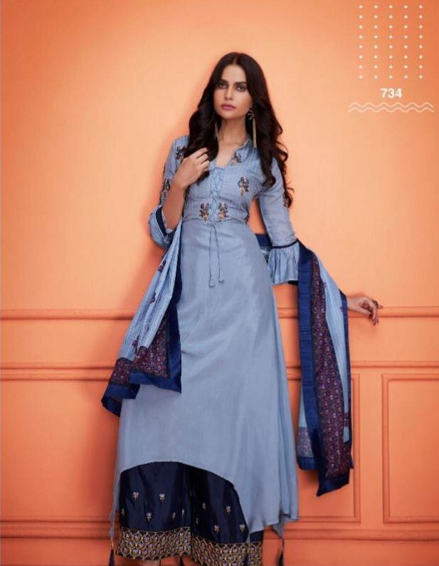 Sarthi Vol 6 By Sajawat  Maslin Ready Made Salwar Kameez Collection